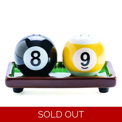 8 Ball Salt and Pepper Shaker Set